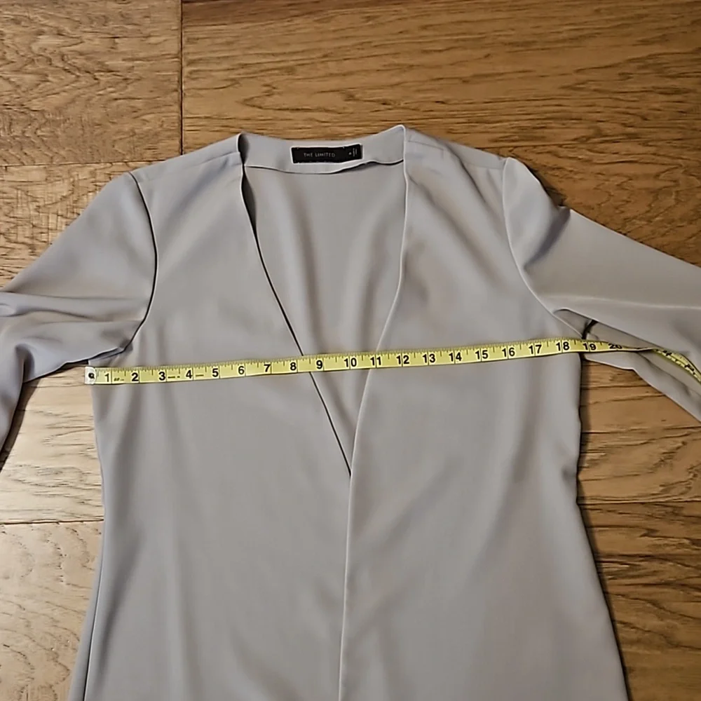 The Limited Open Front Blazer Tan Beige Medium Neutral Cardigan Jacket - Picture 3 of 7